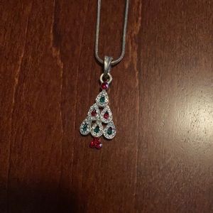 Christmas tree necklace with adjustable hook